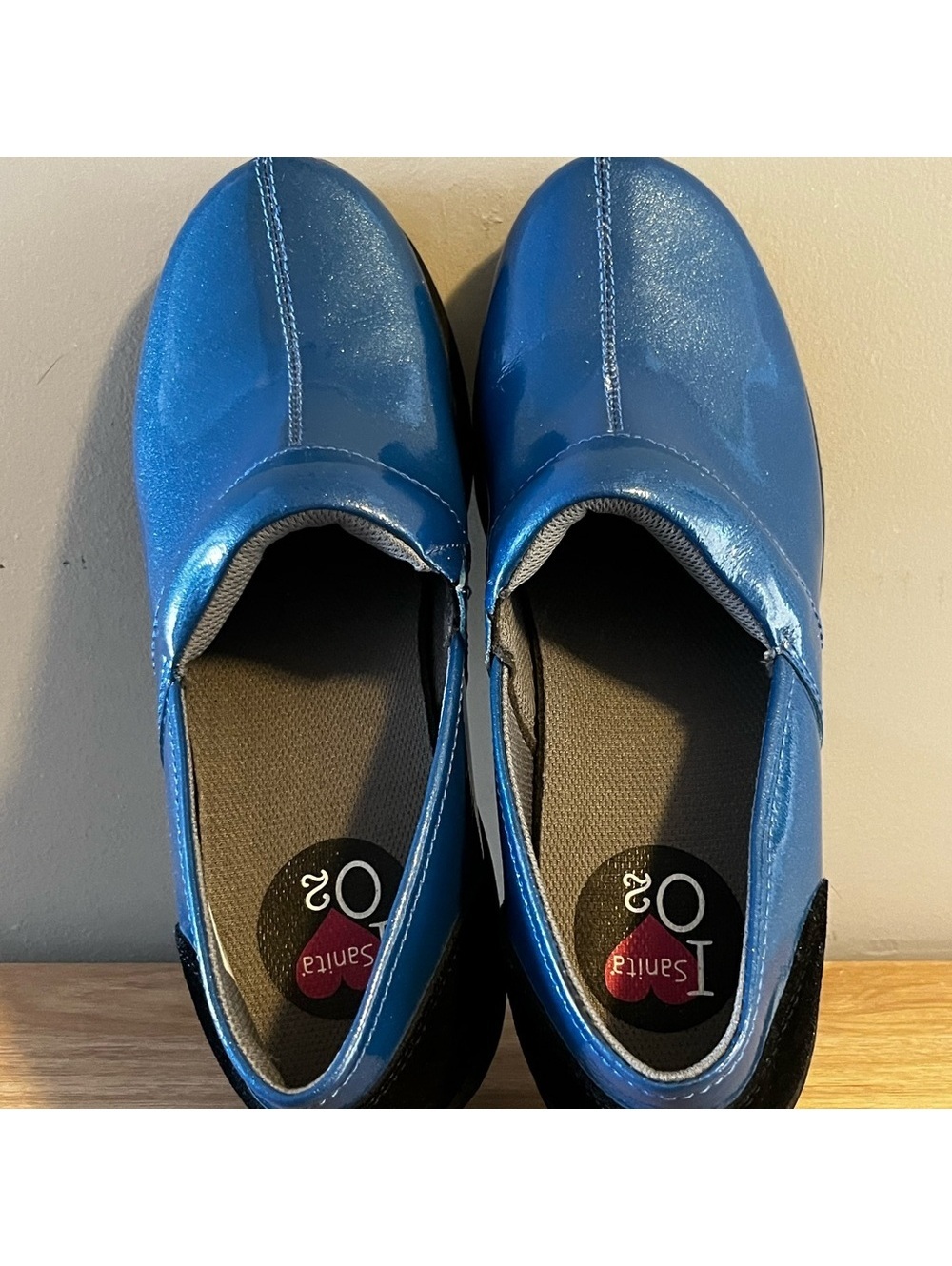 Sanita Original Shiny Blue Women’s Professional Clogs EU 40 US 9 EUC - Picture 12 of 12
